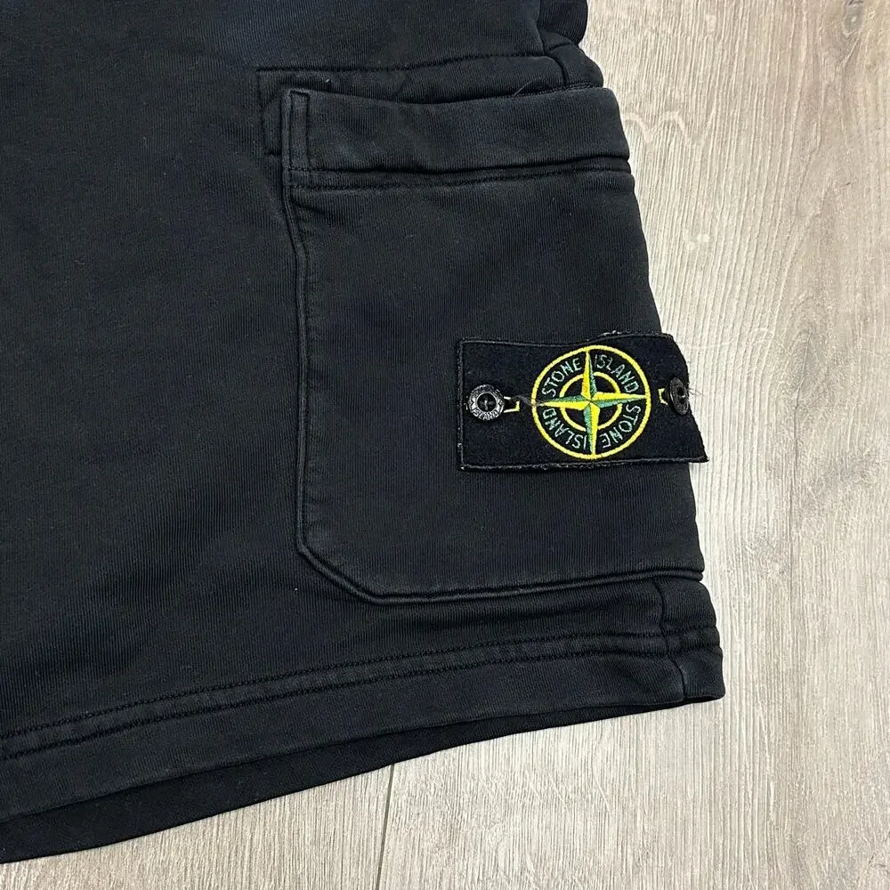 Stone Island Logo Patch Cargo Sweat Shorts Size XXL 2XL B30